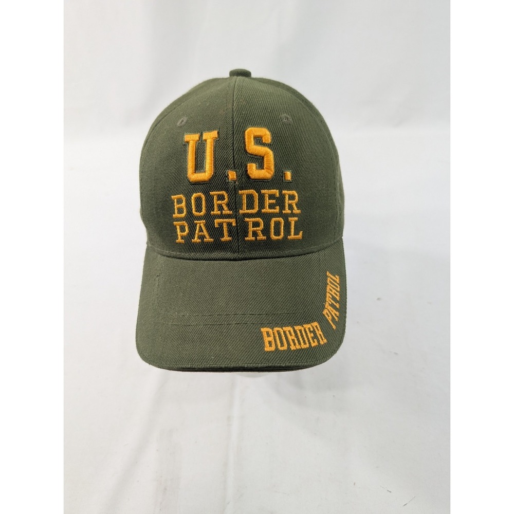 U.S. Border Patrol Hat Cap Army Green Adjustable Rapid Dominance